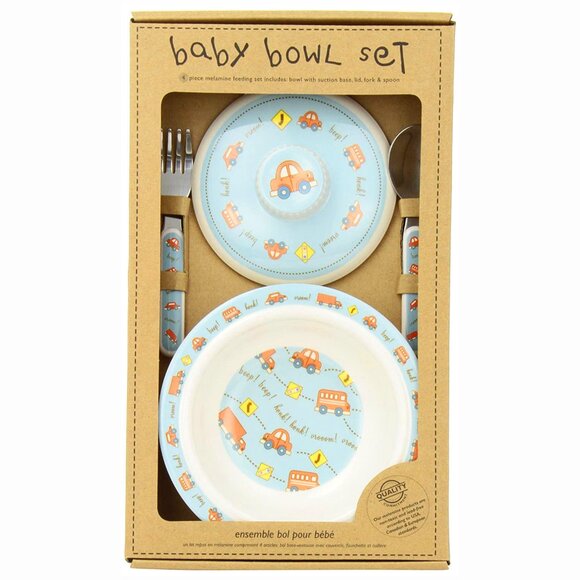 NWT Sugarbooger Covered Suction Bowl Set Cars Vroom - Picture 5 of 5